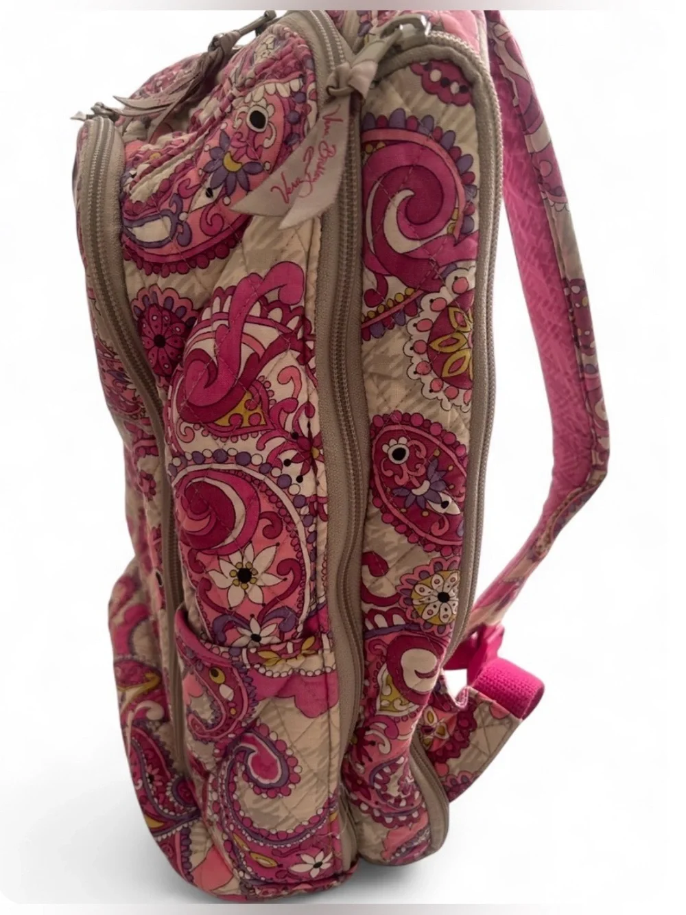 Vera Bradley’s Quilted Pink Paisley Women's Backpack